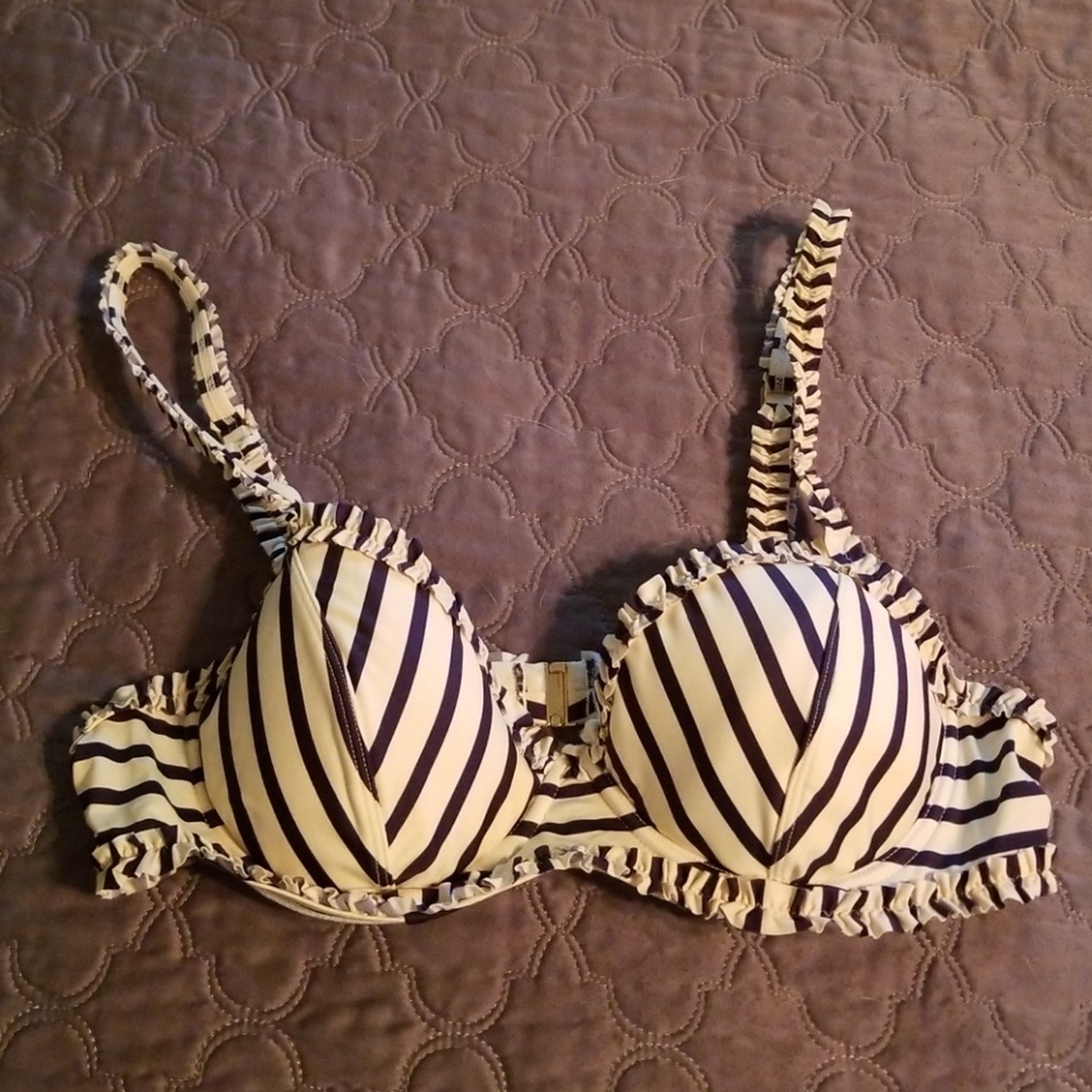 Tory Burch nautical retro bikini top
